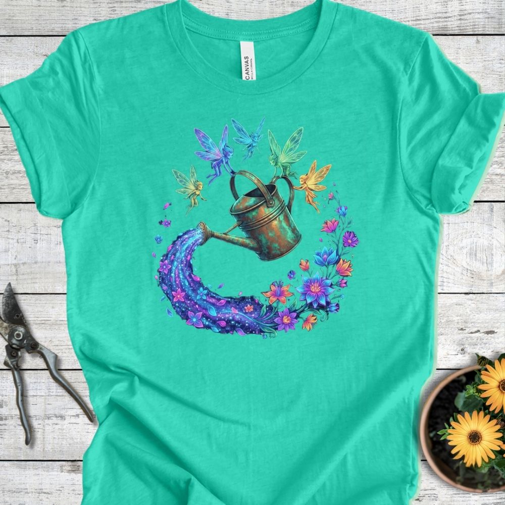 Printify T-Shirt Heather Sea Green / S Sprite Watering T-Shirt