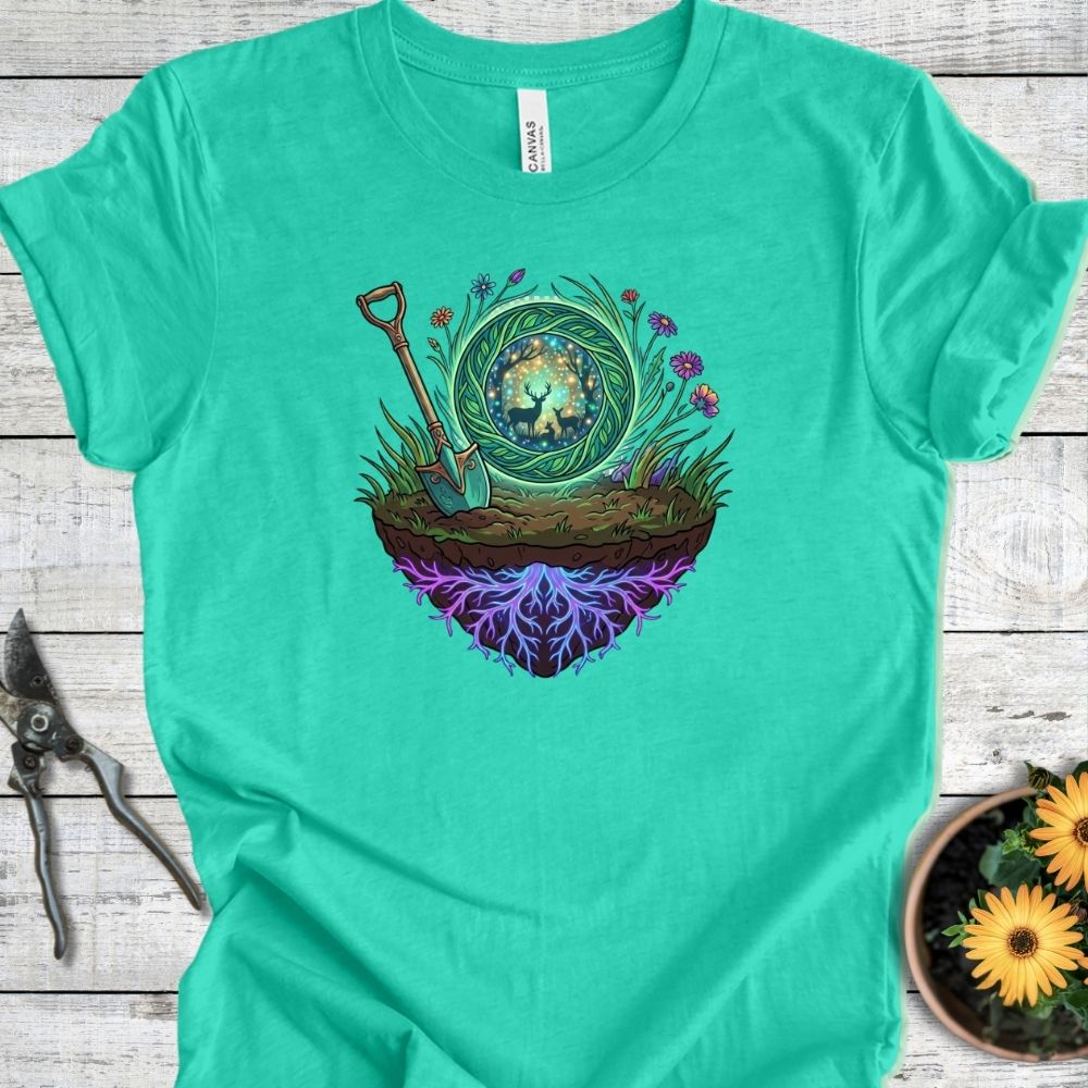 Printify T-Shirt Heather Sea Green / S The Garden Portal T-Shirt