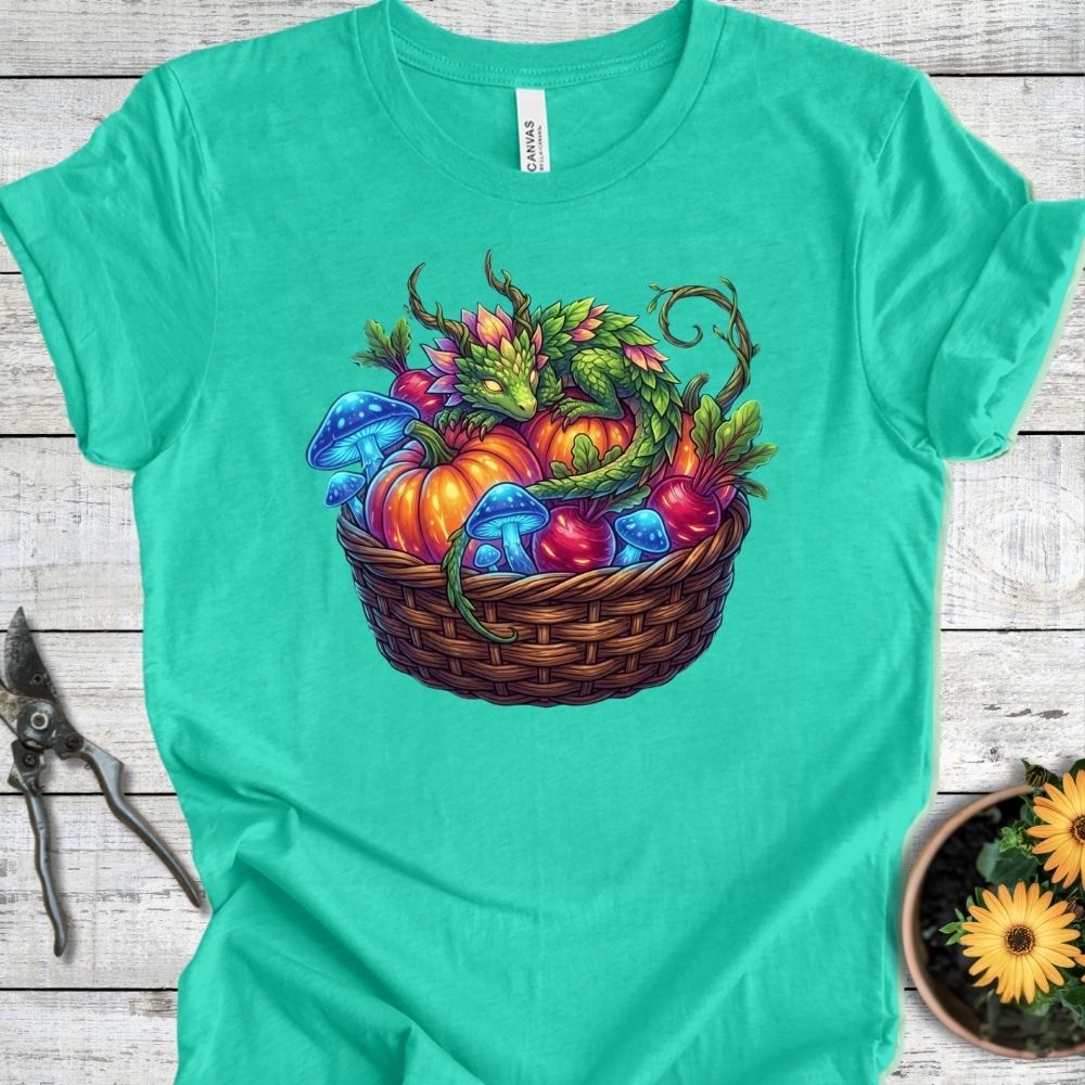 Printify T-Shirt Heather Sea Green / S The Leaf-Drake's Hoard T-Shirt
