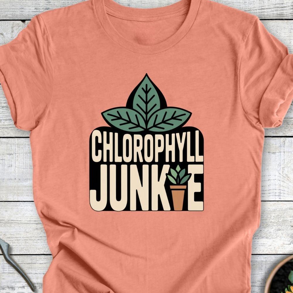 Printify T-Shirt Heather Sunset / S Chlophyll Junkie