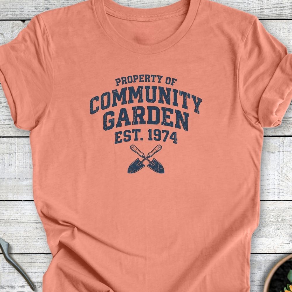 Printify T-Shirt Heather Sunset / S Community Garden T-Shirt