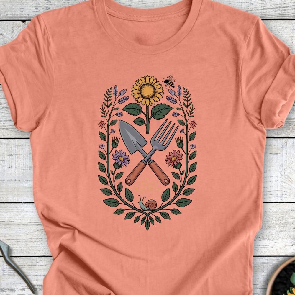 Printify T-Shirt Heather Sunset / S Gardener’s Emblem