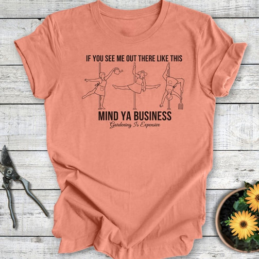 Printify T-Shirt Heather Sunset / S Mind Ya Business
