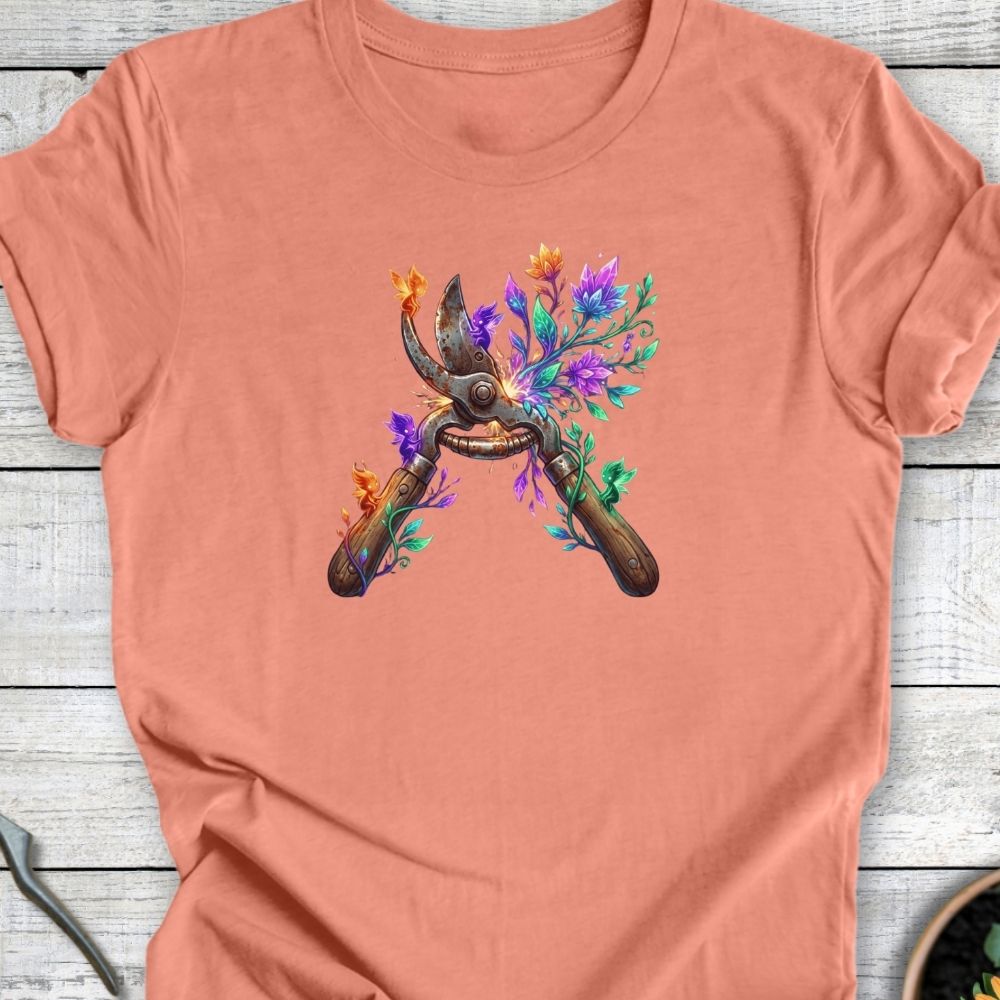Printify T-Shirt Heather Sunset / S Pruner's Bloom T-Shirt