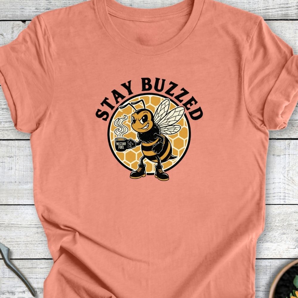 Printify T-Shirt Heather Sunset / S Stay Buzzed