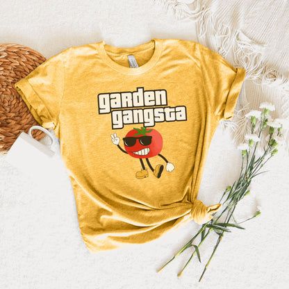 Printify T-Shirt Heather Yellow Gold / S Garden Gangsta T-Shirt