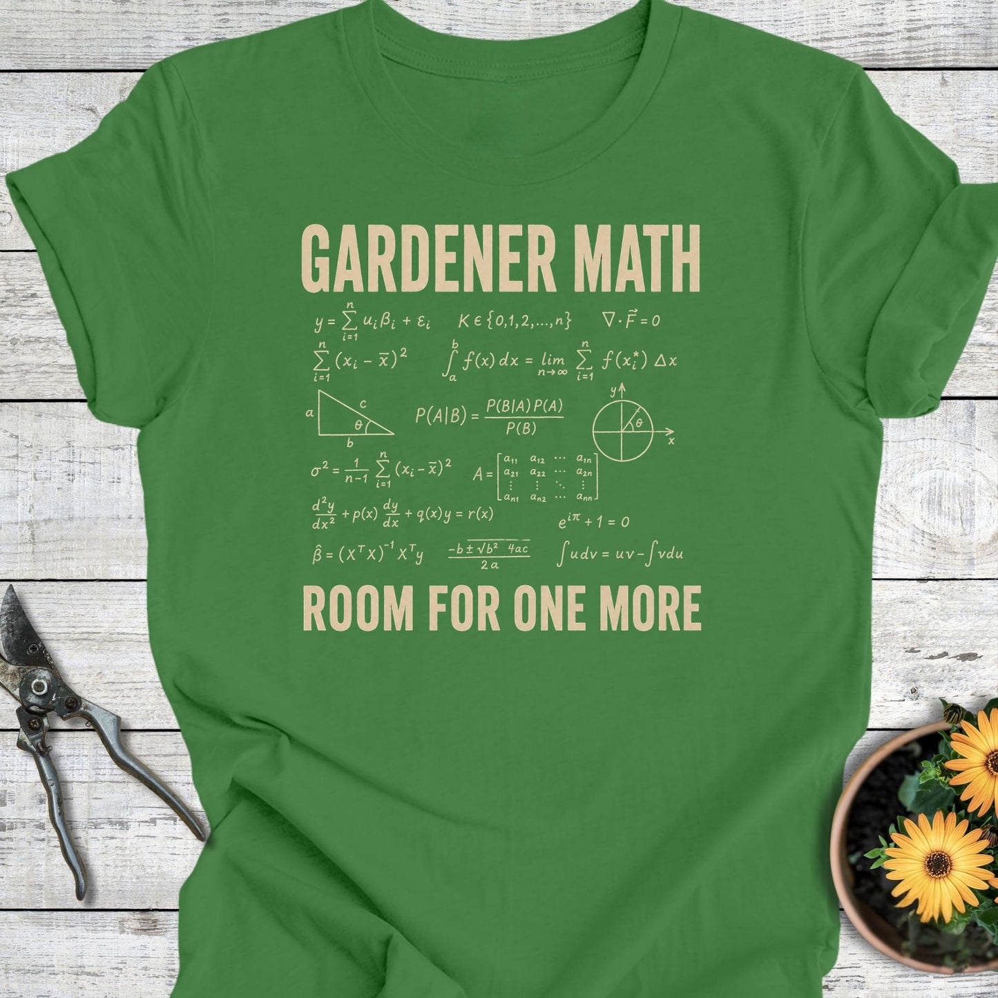 Printify T-Shirt Leaf / S Gardener Math T-Shirt