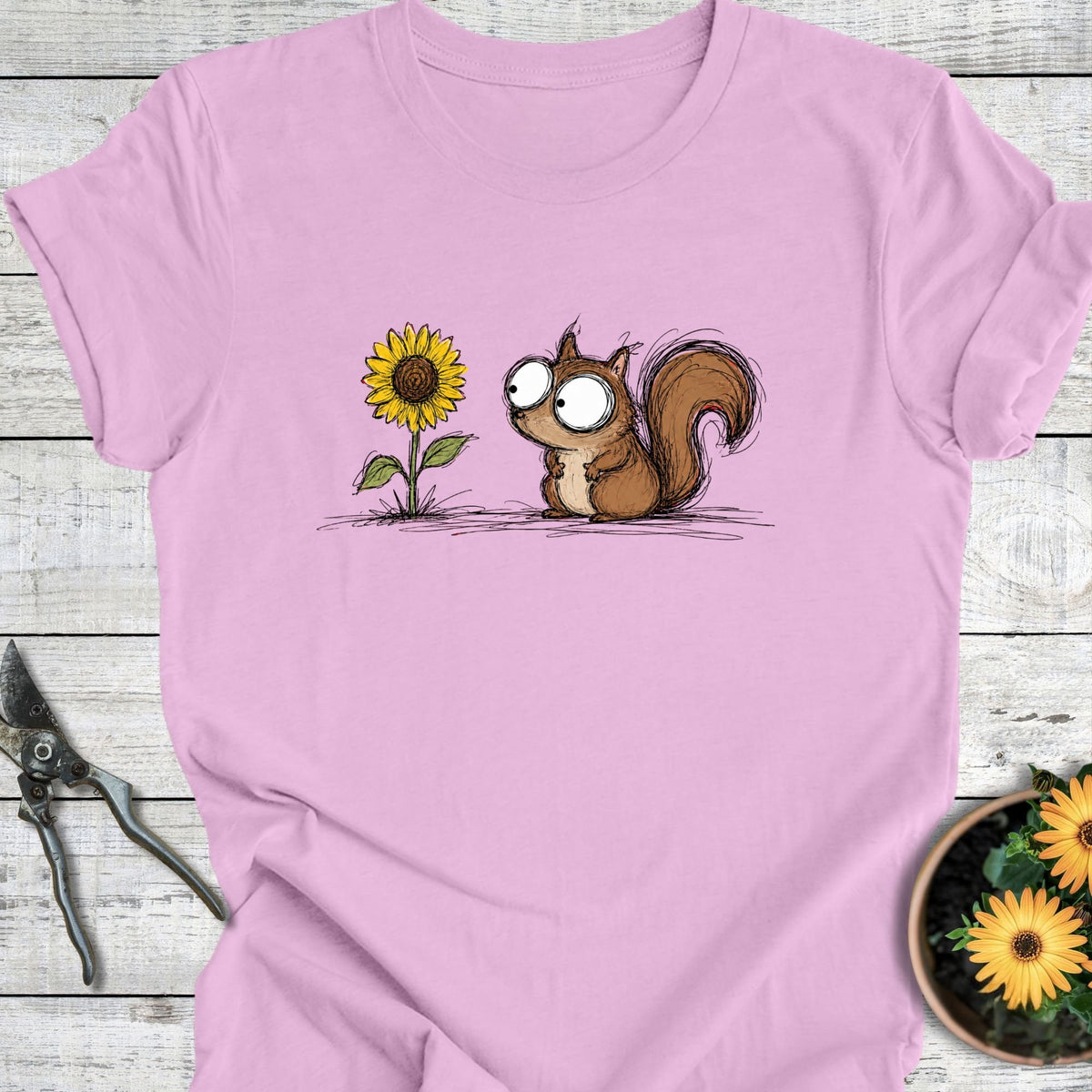 Printify T-Shirt Lilac / S Garden Visitor T-Shirt