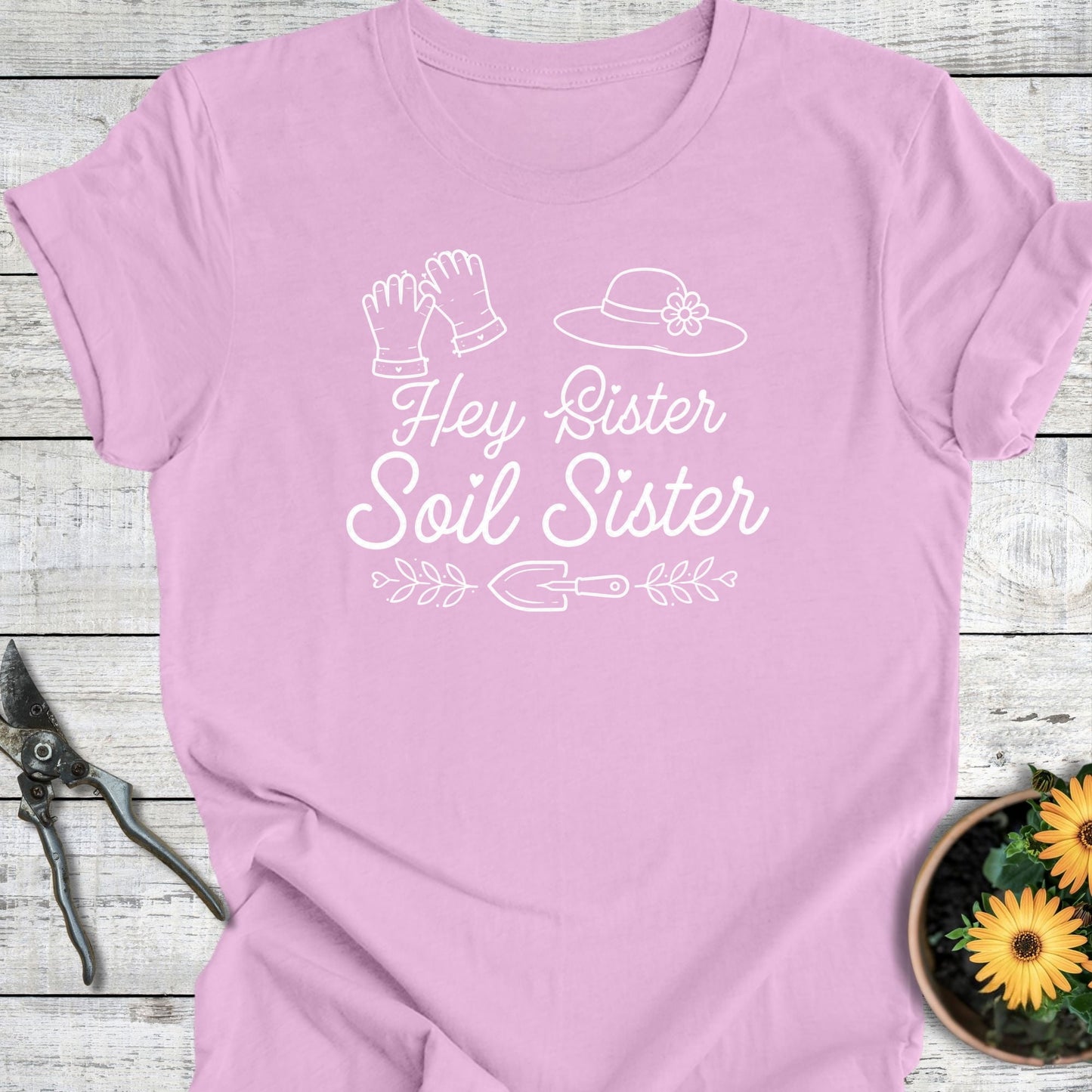 Printify T-Shirt Lilac / S Hey Sister T-Shirt