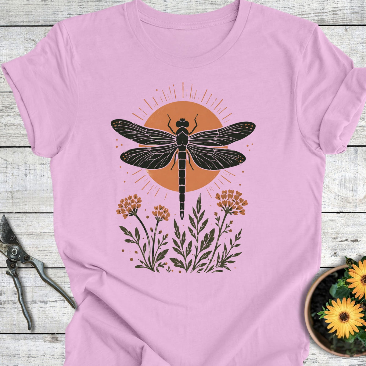 Printify T-Shirt Lilac / S Wild Dragonfly T-Shirt