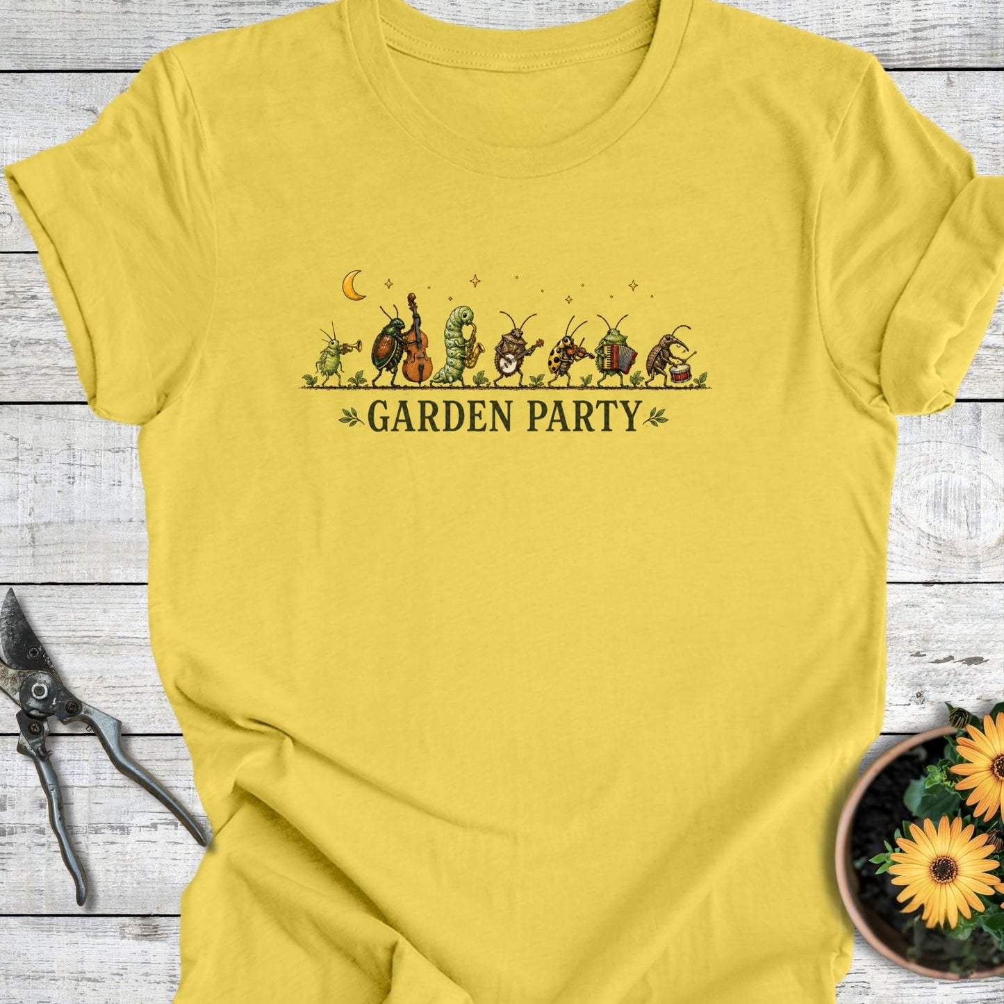 Printify T-Shirt Maize Yellow / S Garden Party T-Shirt