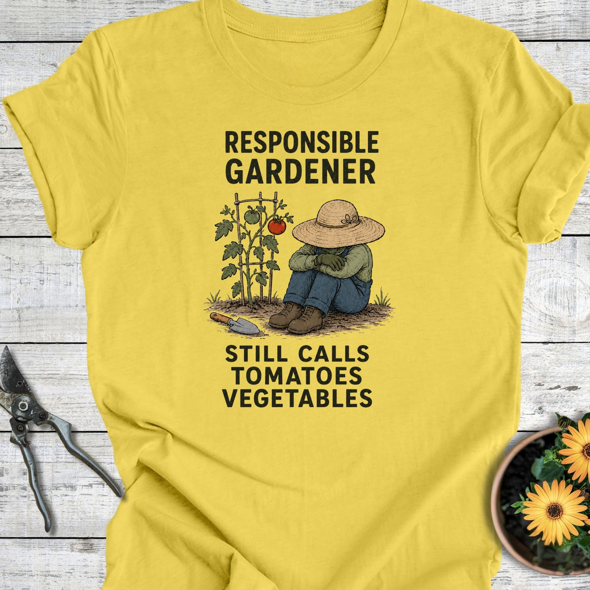 Printify T-Shirt Maize Yellow / S Responsible T-Shirt
