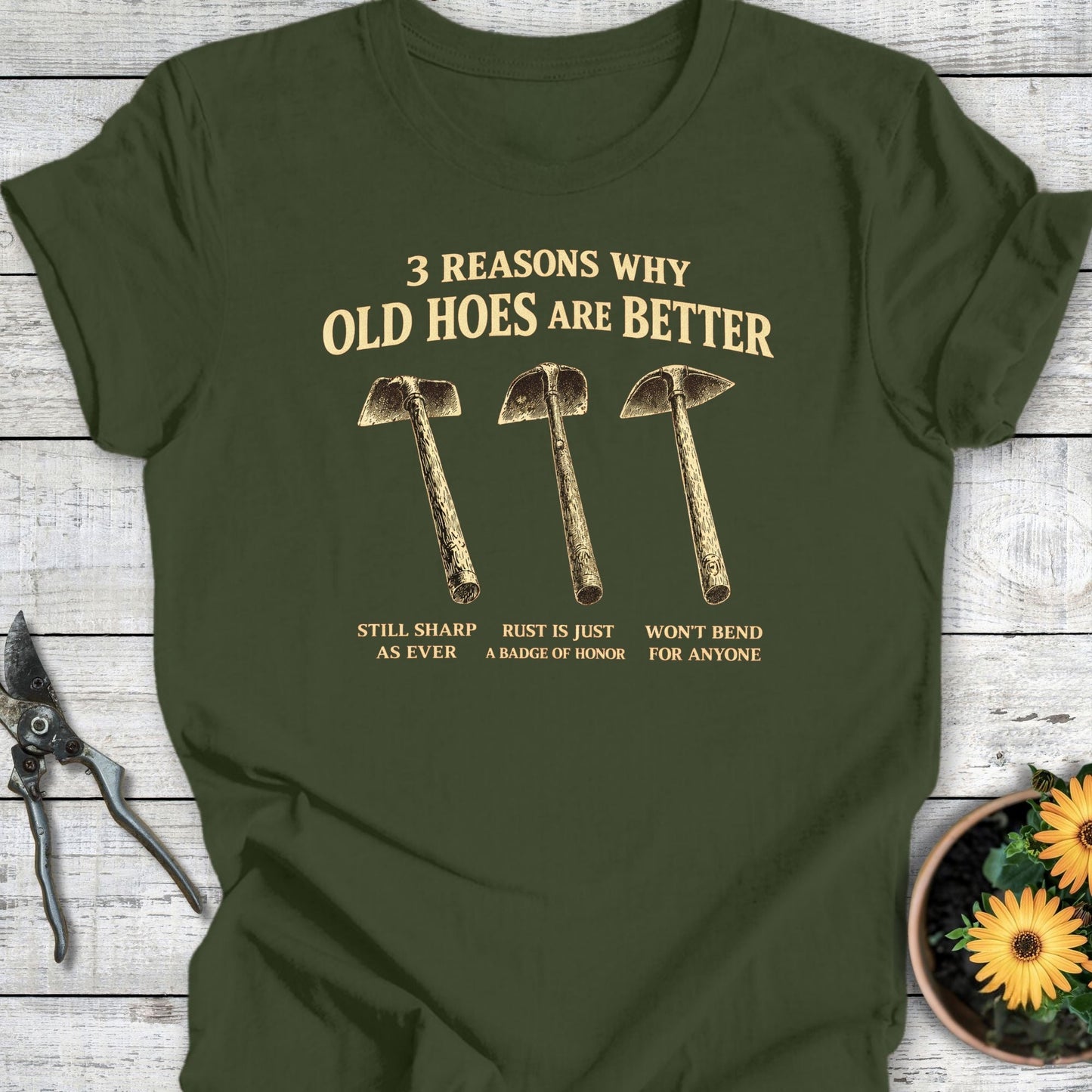 Printify T-Shirt Military Green / S 3 Reasons T-Shirt