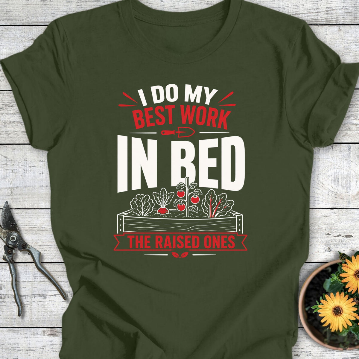 Printify T-Shirt Military Green / S Best Work T-Shirt