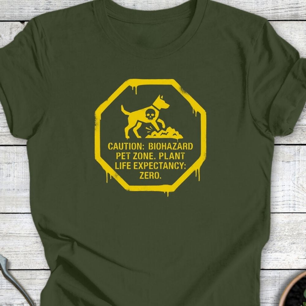 Printify T-Shirt Military Green / S Biohazard T-Shirt