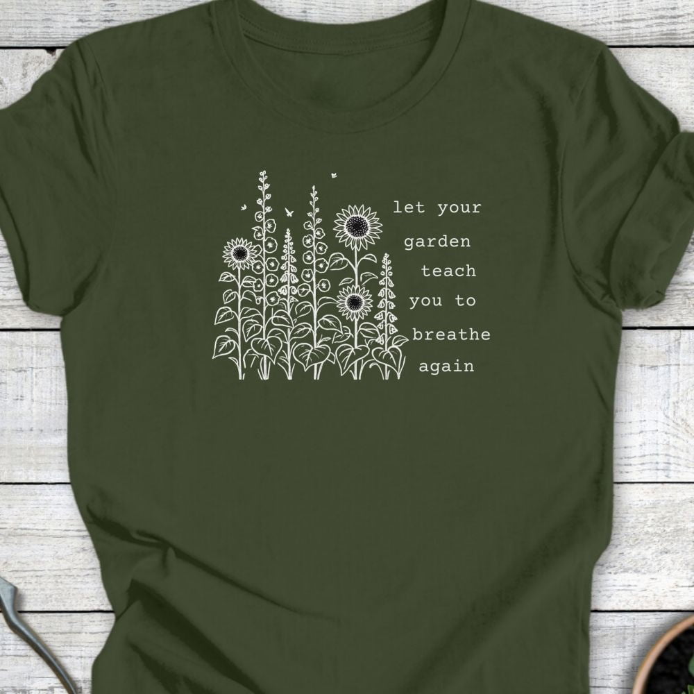 Printify T-Shirt Military Green / S breathe again T-Shirt