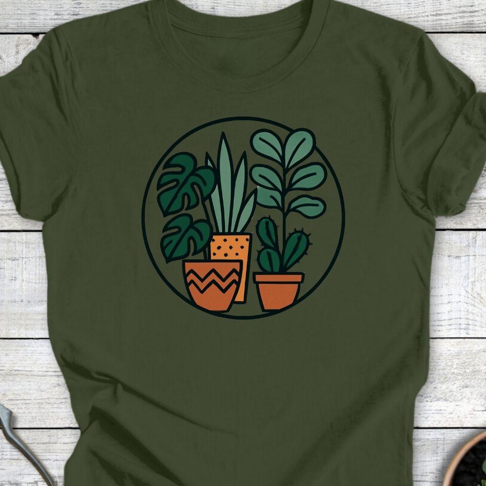 Printify T-Shirt Military Green / S Circle of Green