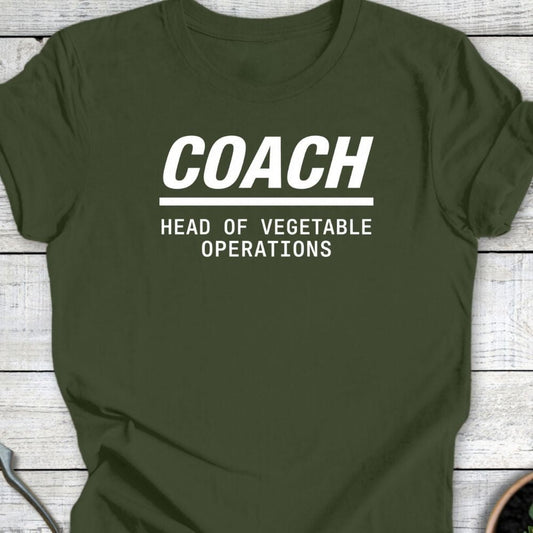 Printify T-Shirt Military Green / S Coach T-Shirt