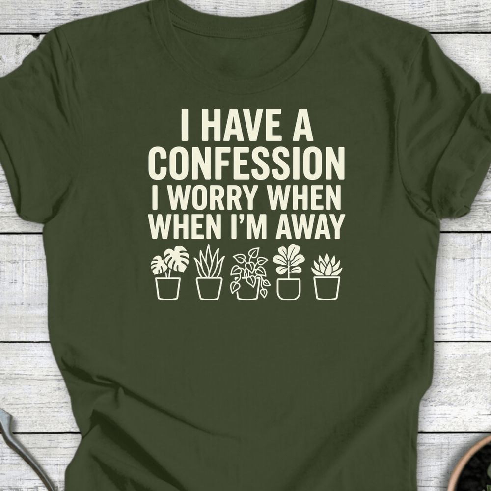 Printify T-Shirt Military Green / S Confession T-Shirt