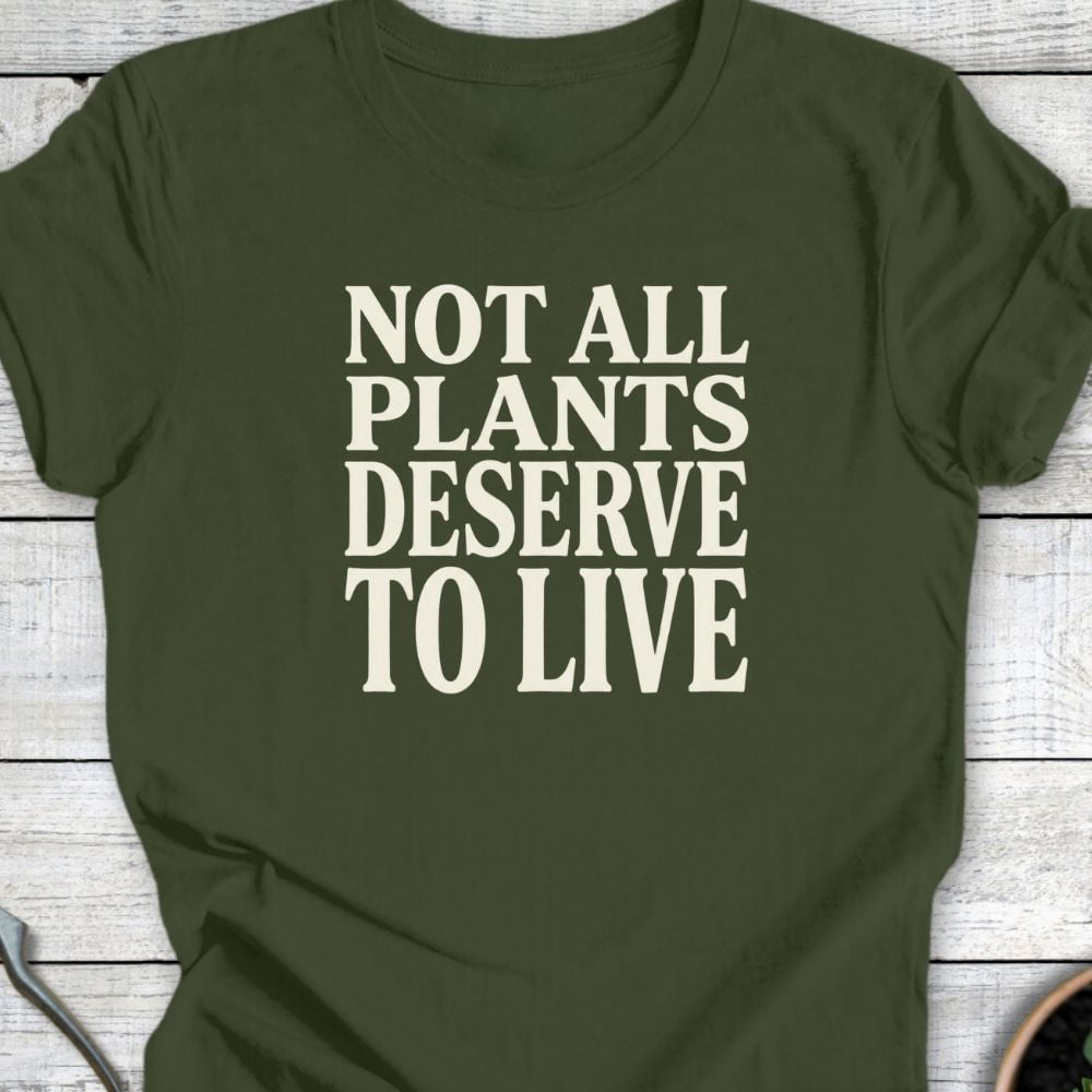 Printify T-Shirt Military Green / S Don't Deserve It T-Shirt