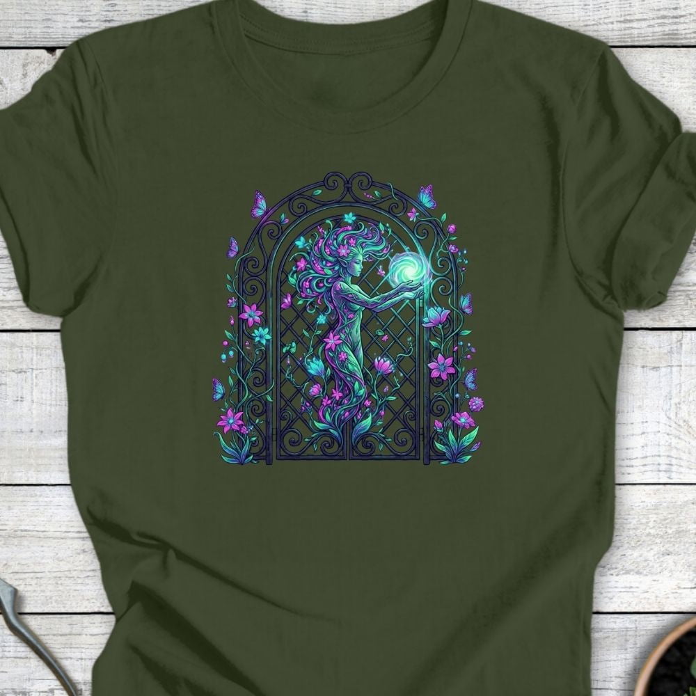 Printify T-Shirt Military Green / S Dryad of the Trellis T-Shirt