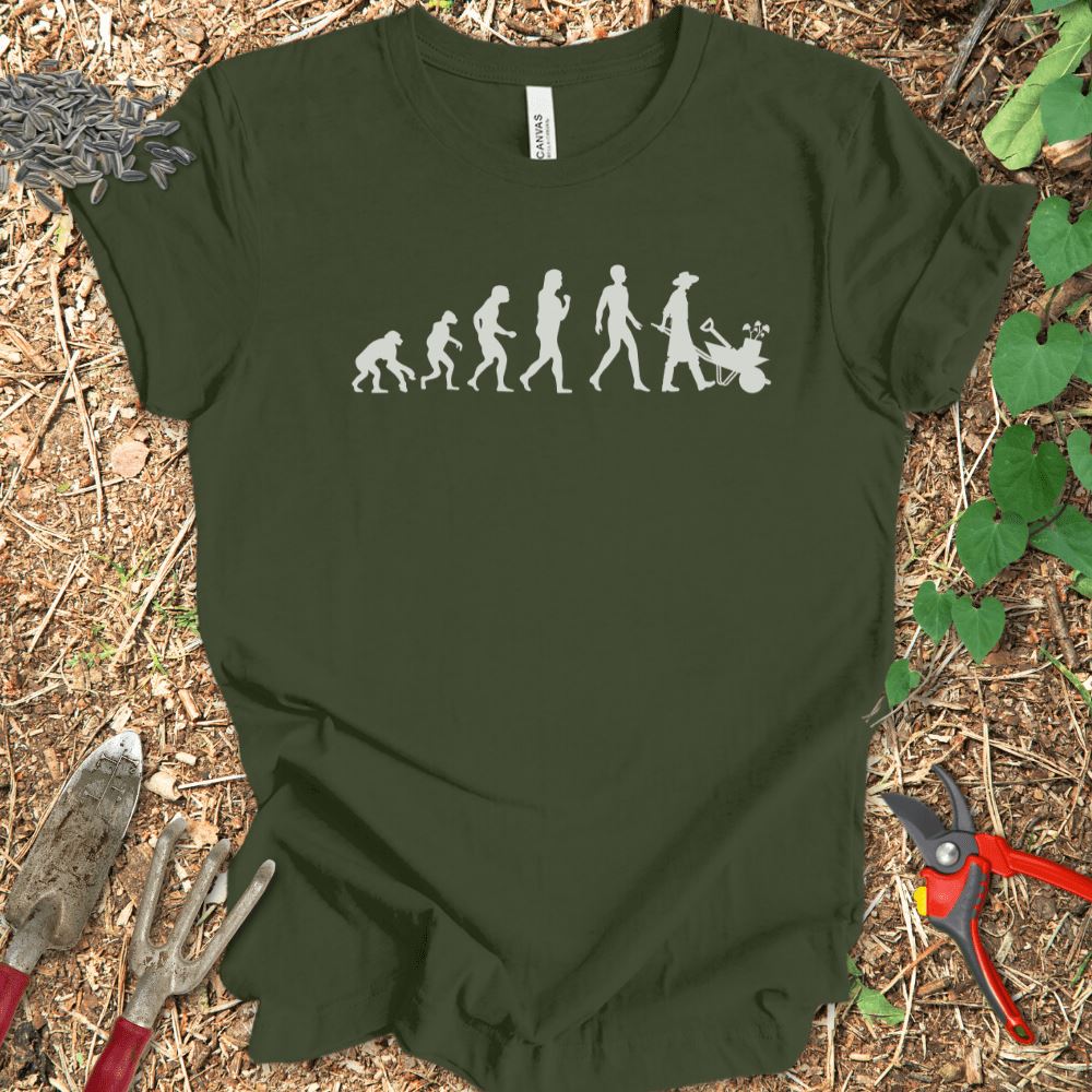 Printify T-Shirt Military Green / S Evolution