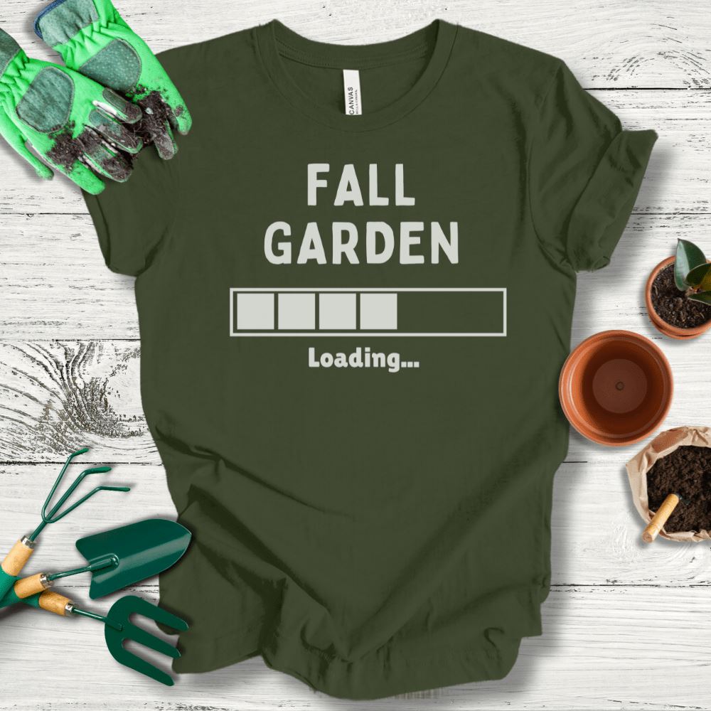 Printify T-Shirt Military Green / S Fall Garden