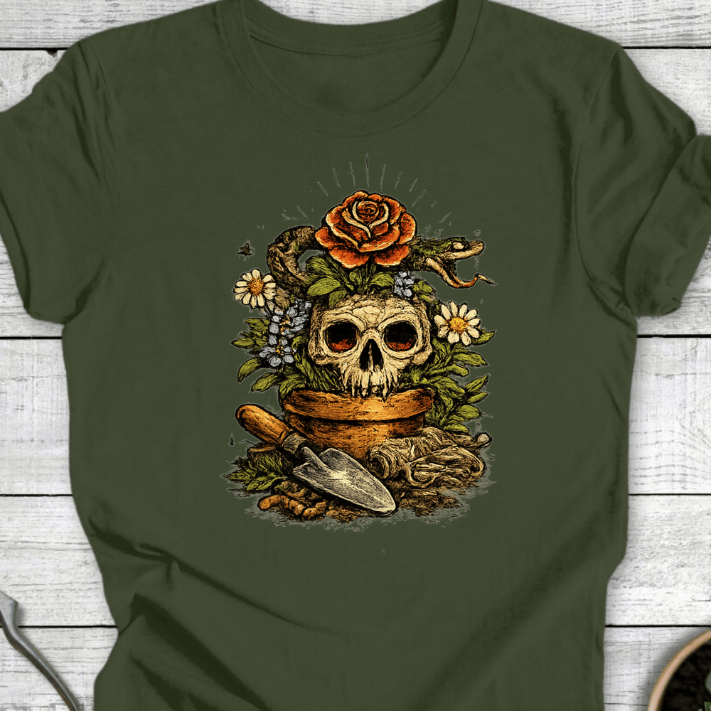 Printify T-Shirt Military Green / S From Soil We Grow T-Shirt