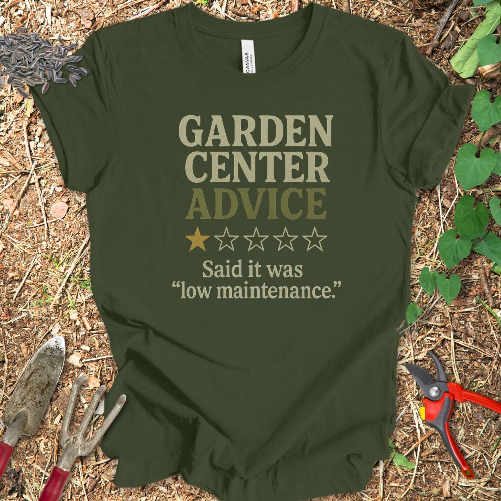 Printify T-Shirt Military Green / S Garden Center Advice
