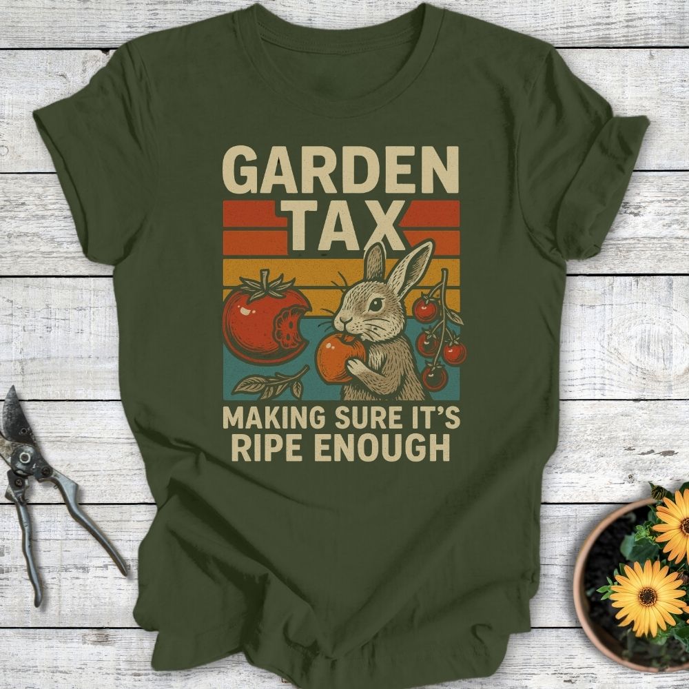 Printify T-Shirt Military Green / S Garden Tax