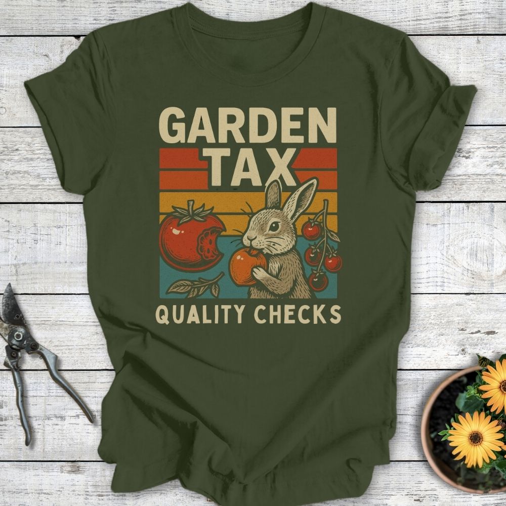 Printify T-Shirt Military Green / S Garden Tax