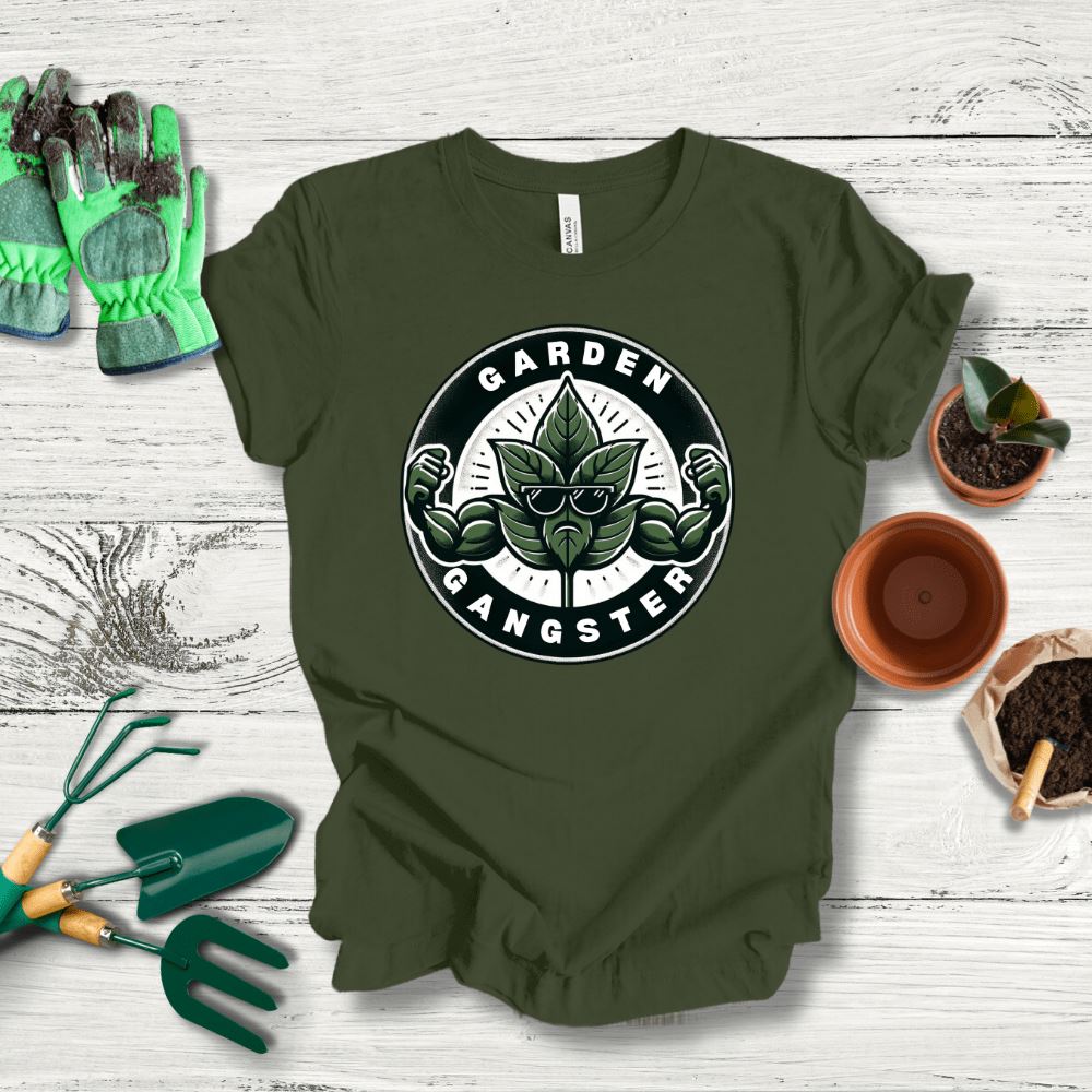 Printify T-Shirt Military Green / S Green Thumb Garden Gangster T-Shirt