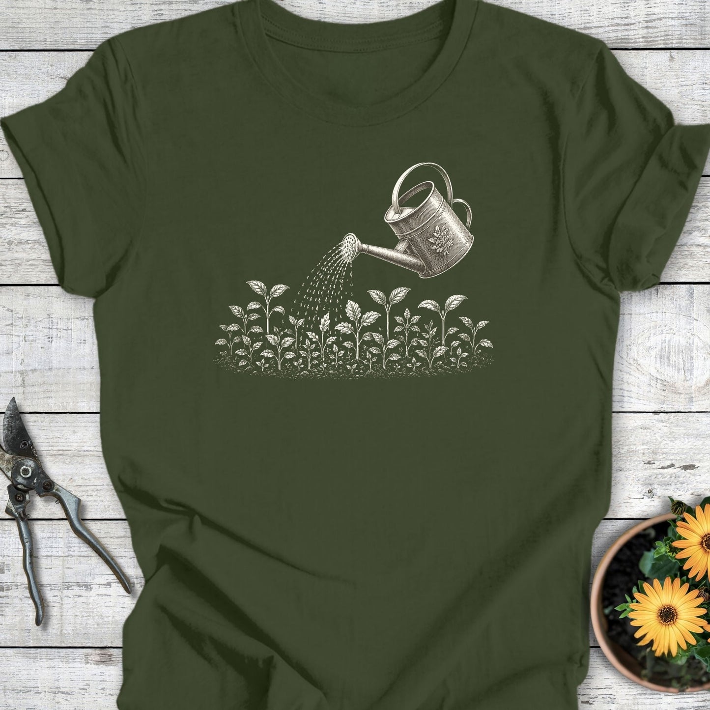 Printify T-Shirt Military Green / S Growing Season T-Shirt