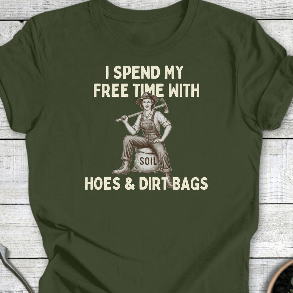 Printify T-Shirt Military Green / S Hoes & Dirt Bags II T-Shirt
