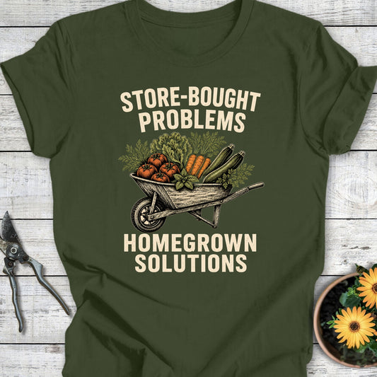 Printify T-Shirt Military Green / S Homegrown Solutions T-Shirt
