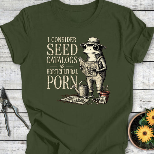 Printify T-Shirt Military Green / S Horticultural Porn II T-Shirt