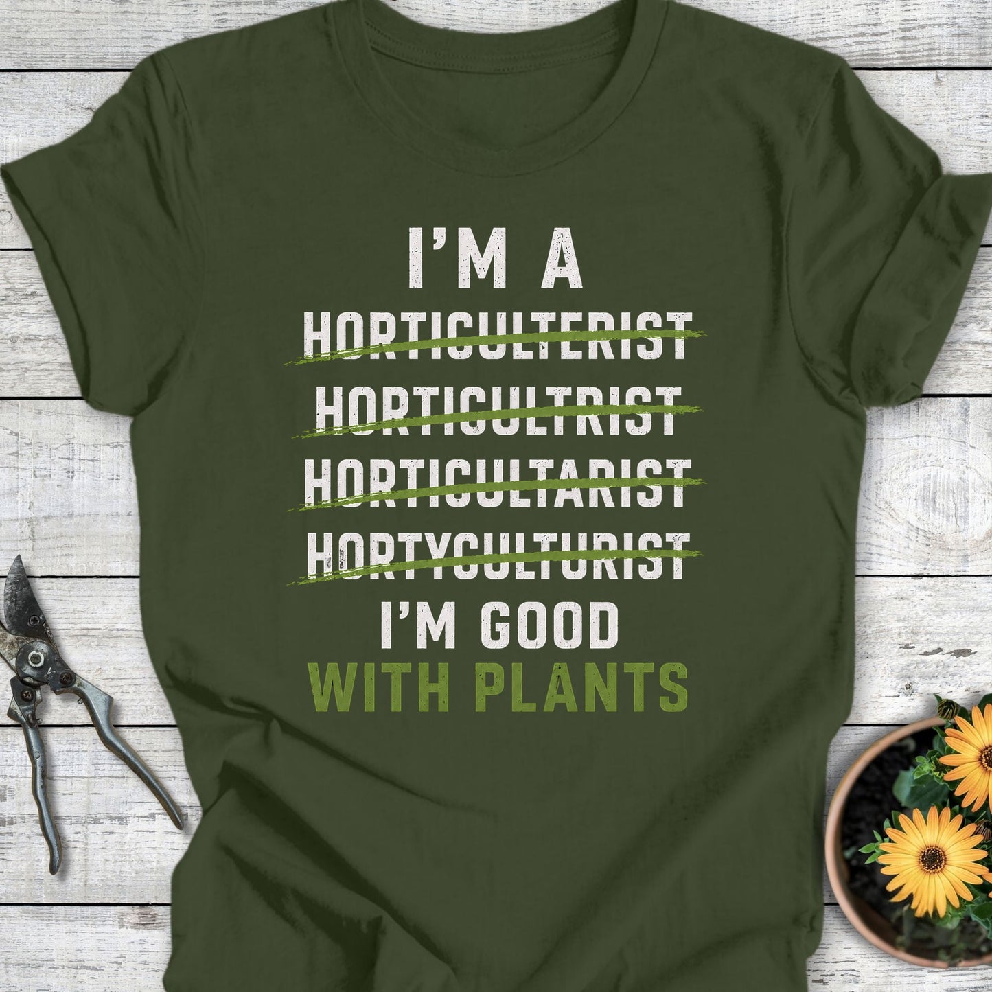 Printify T-Shirt Military Green / S I'm A... T-Shirt