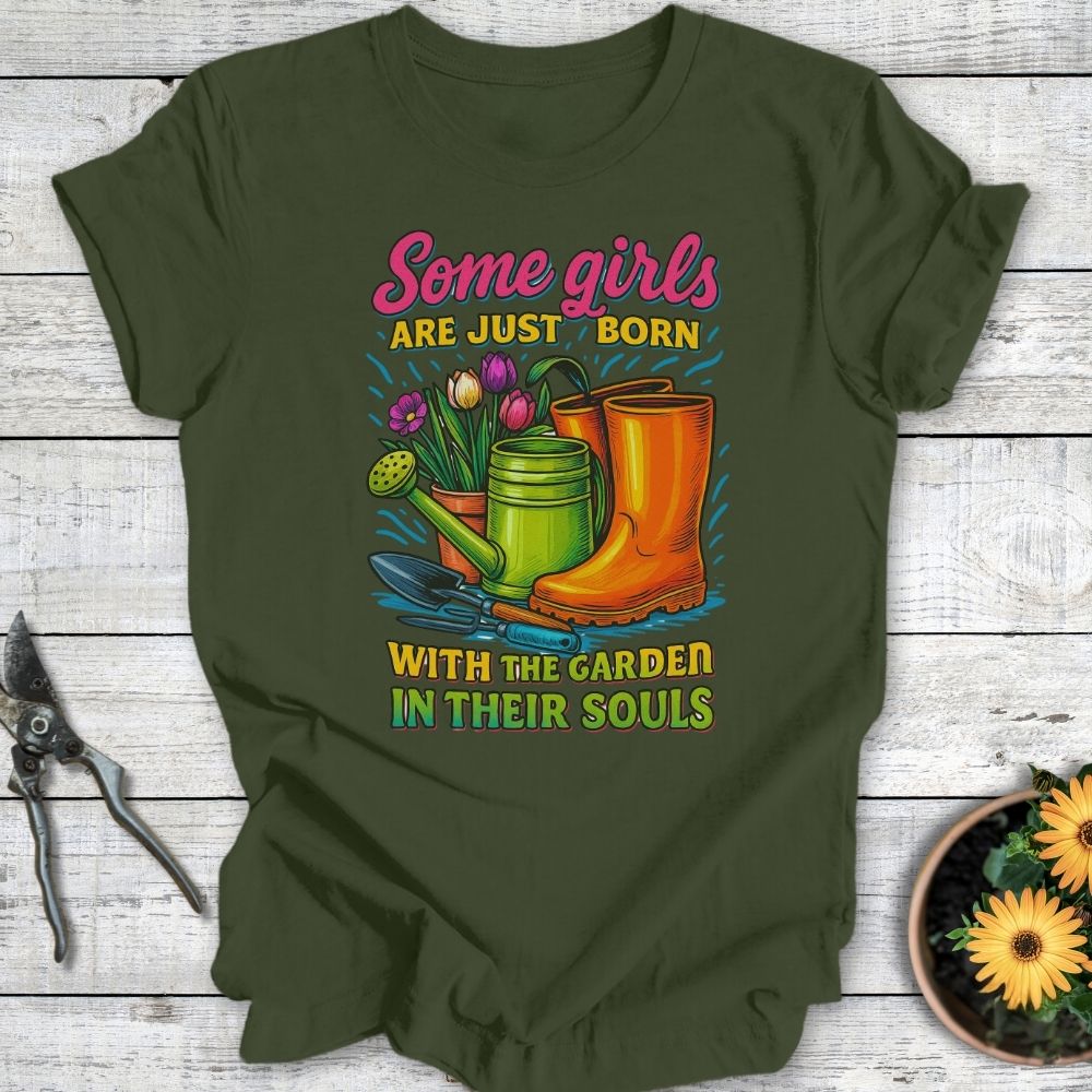 Printify T-Shirt Military Green / S In Their Souls