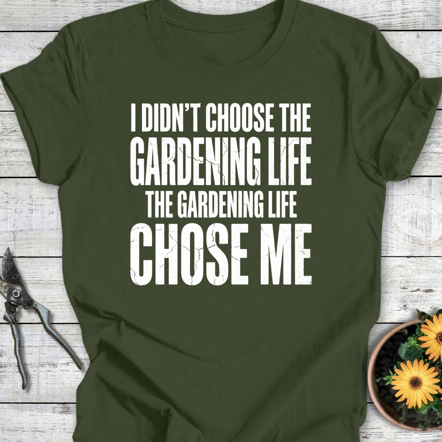 Printify T-Shirt Military Green / S It Chose Me T-Shirt