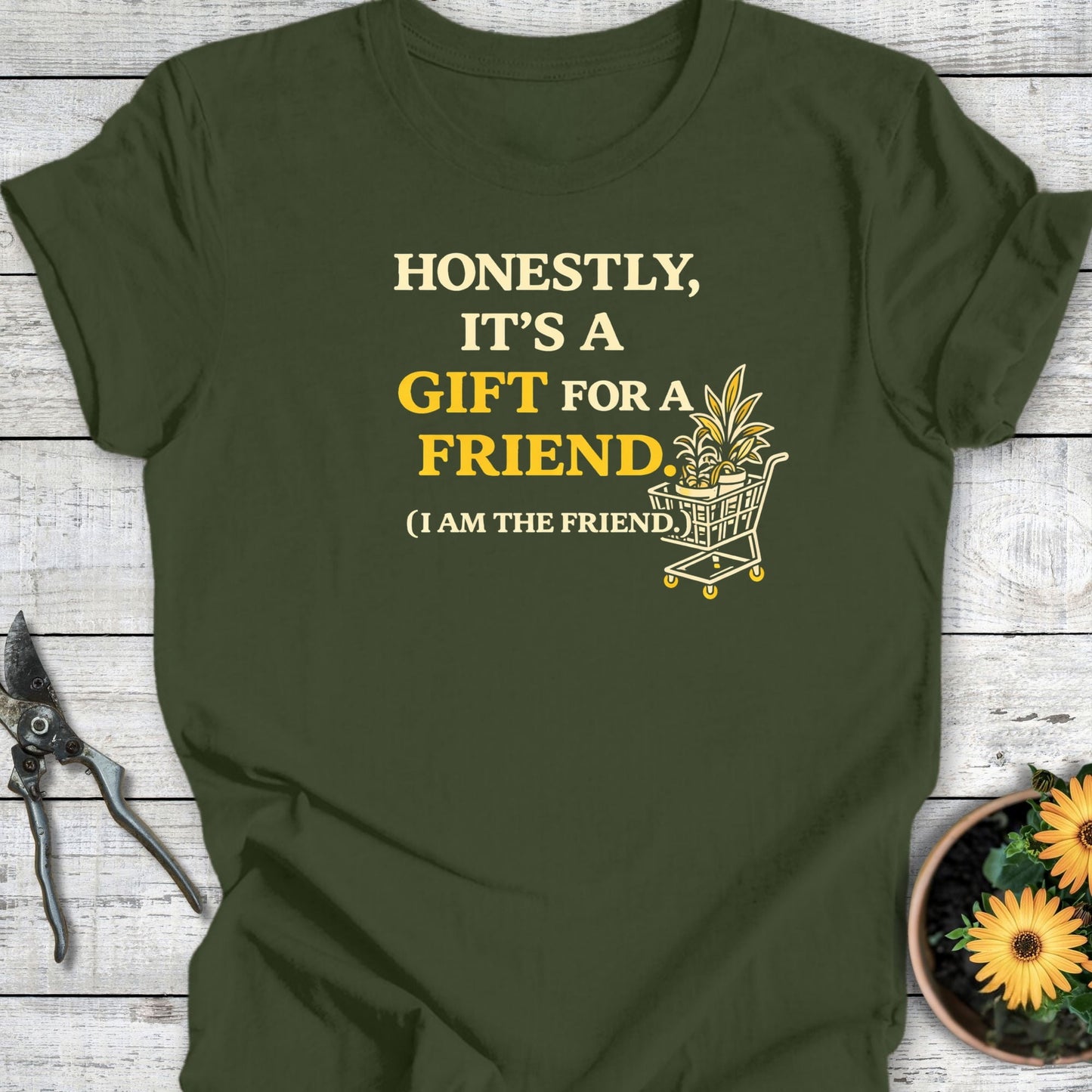 Printify T-Shirt Military Green / S It's a Gift T-Shirt
