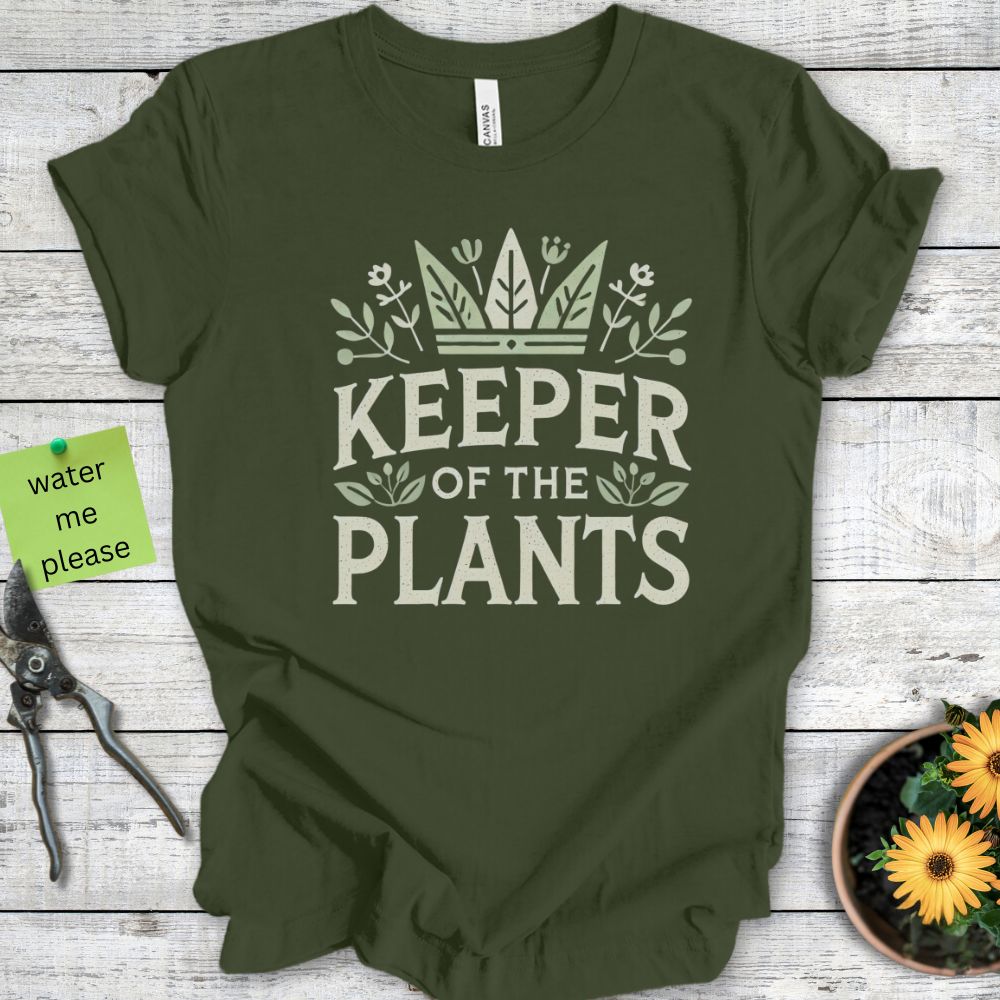 Printify T-Shirt Military Green / S Keeper of the Plants