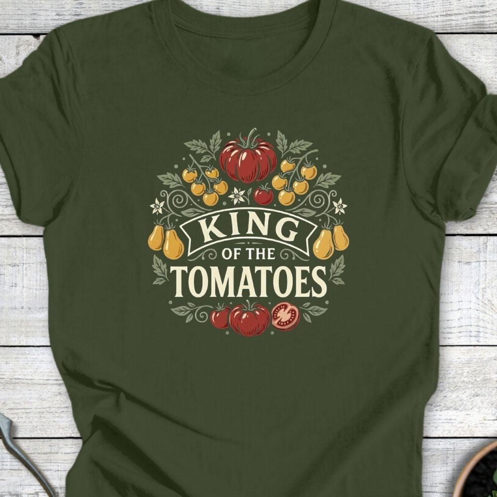 Printify T-Shirt Military Green / S King of the Tomatoes T-Shirt