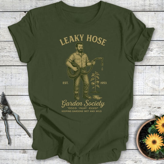 Printify T-Shirt Military Green / S Leaky Hose