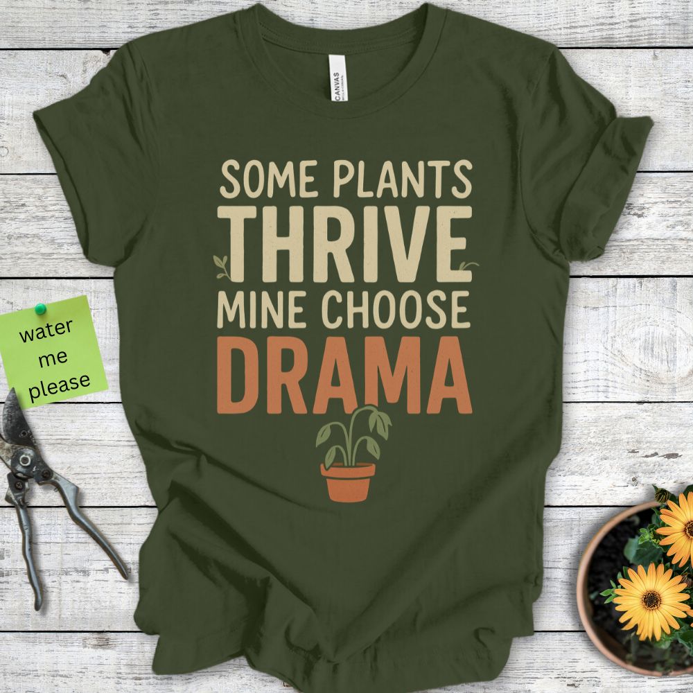 Printify T-Shirt Military Green / S Mine Choose Drama