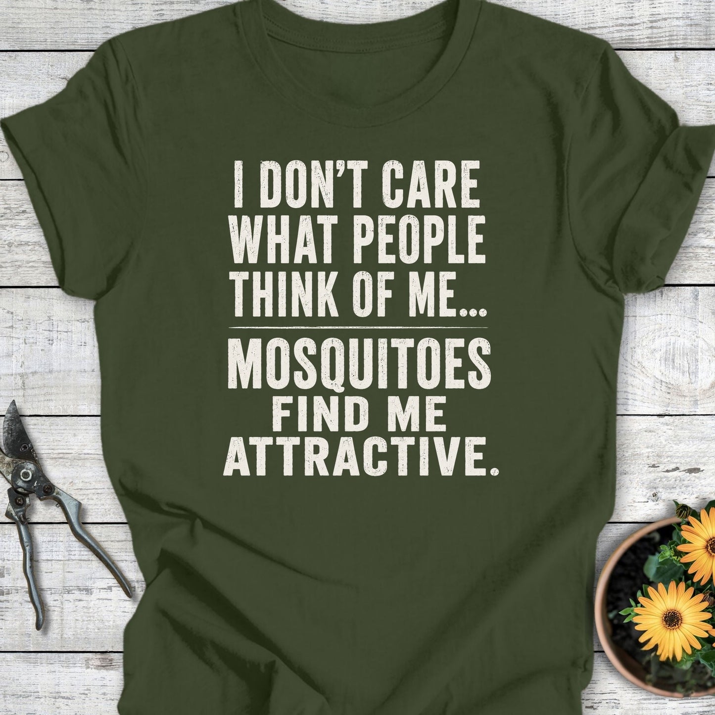 Printify T-Shirt Military Green / S Mosquitoes Like Me T-Shirt