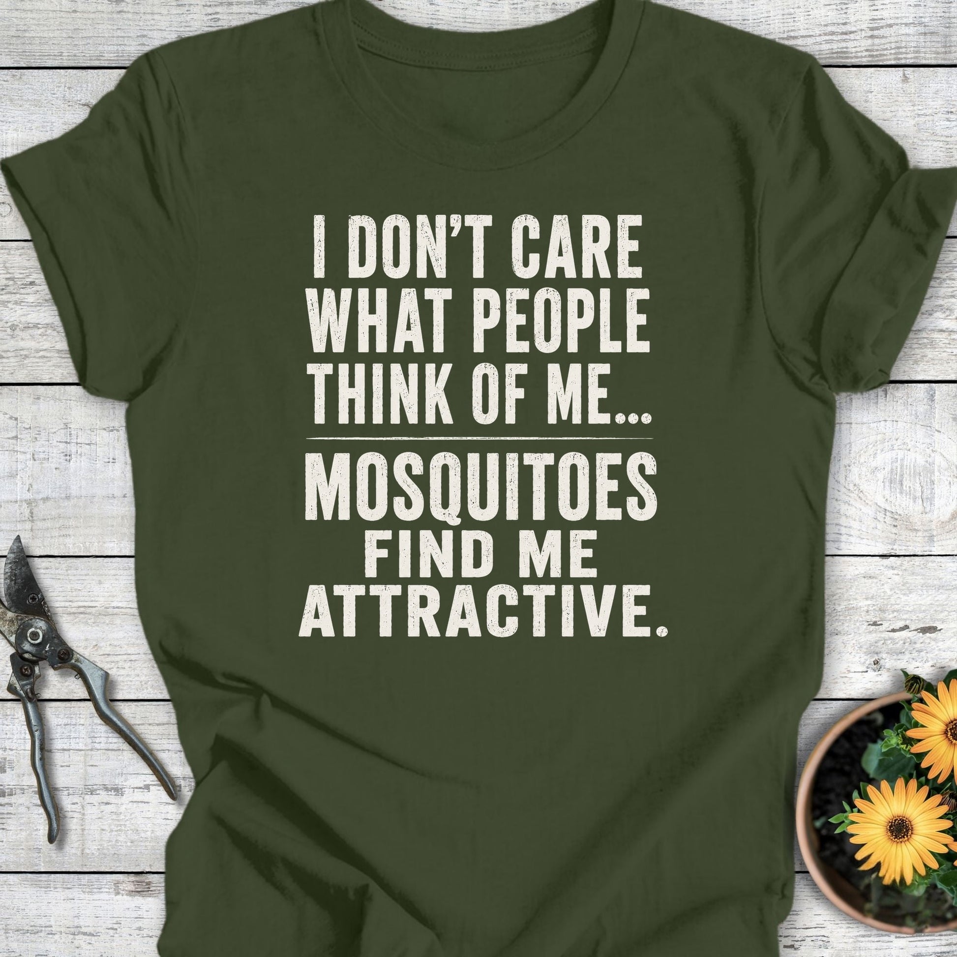 Printify T-Shirt Military Green / S Mosquitoes Like Me T-Shirt