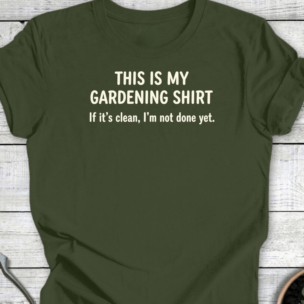 Printify T-Shirt Military Green / S My Gardening T-Shirt