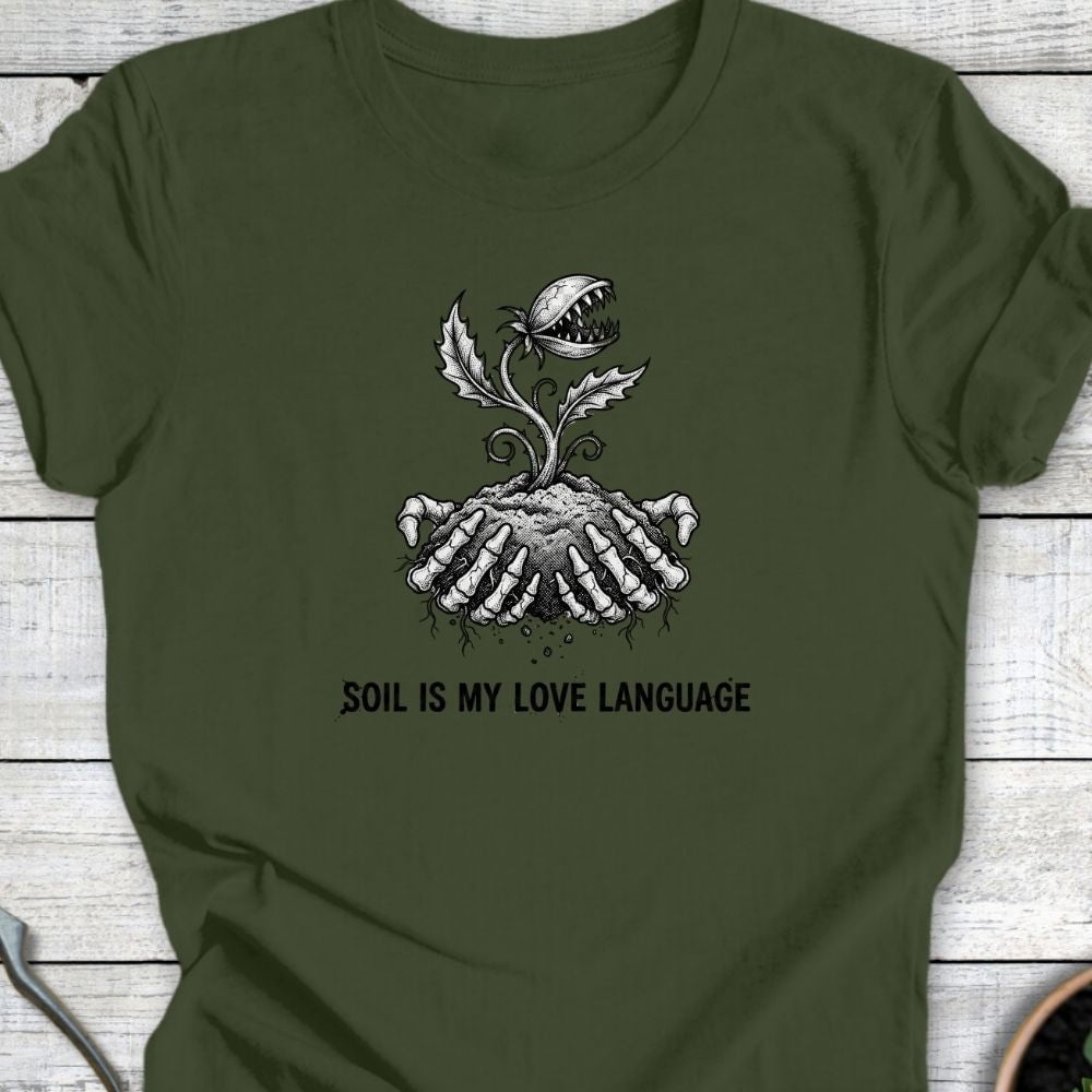 Printify T-Shirt Military Green / S My Love Language T-Shirt