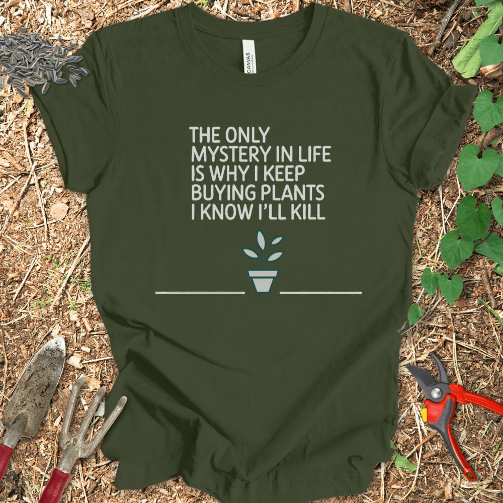 Printify T-Shirt Military Green / S Mystery In Life