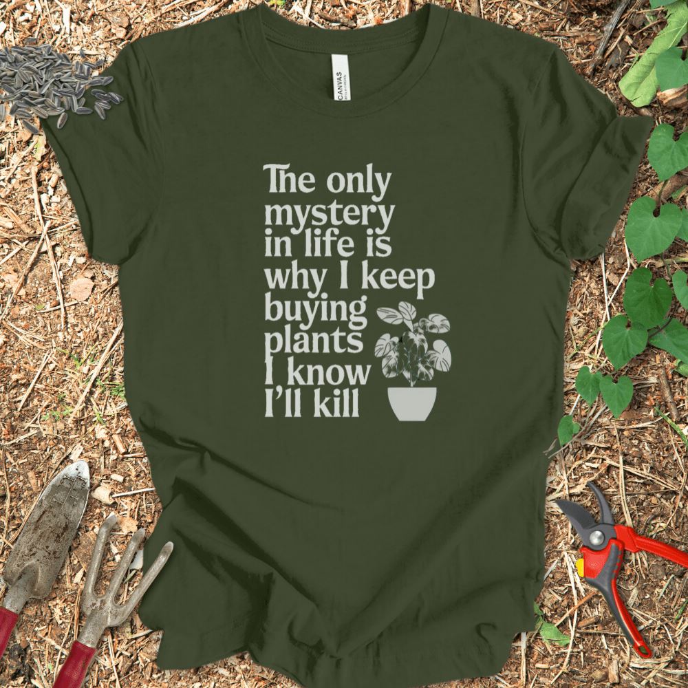 Printify T-Shirt Military Green / S Mystery In Life